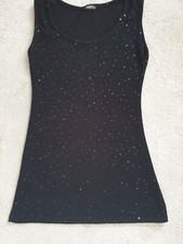 Black Sparkly Sequin  Top Size M/L