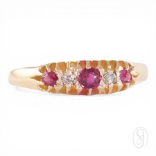 EDWARDIAN LOVE Antique 18K