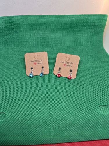 Pairs birthstone stud - 2,