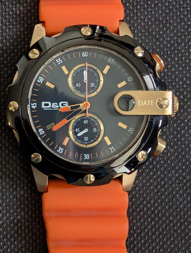 Chronograph watch leather - d&g,
