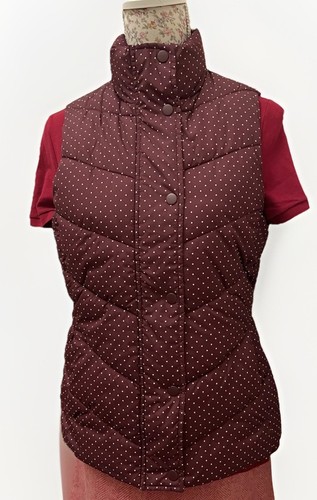 Gap burgundy and white polka - white,