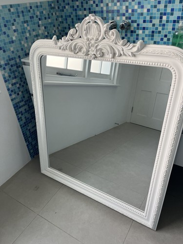 Large white painted vintage - painted,
