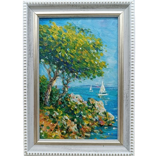 Sailboat original oil - sailboat,