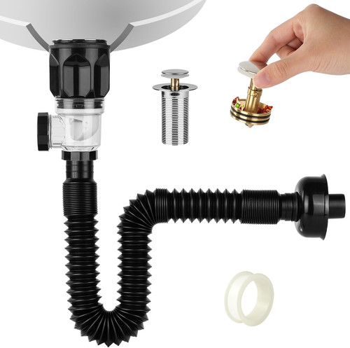 Flexible bathroom sink - flexible, drain