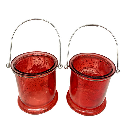 Inch red mercury glass - red,