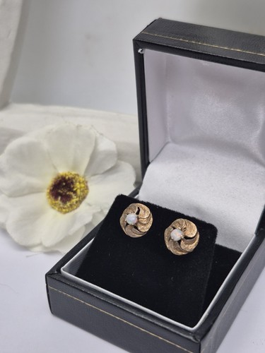 9ct vintage yellow gold opal - 9ct,