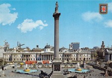 Nelsons Colummn and Trafalgar Square London Postcard (A37)