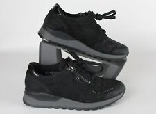 Womens Waldlaufer Shoes Trainers Size 4.5 UK Black Suede Flats Article