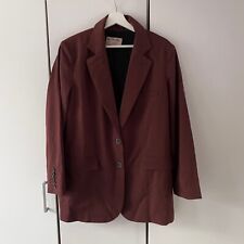 Free People Jay Blazer Oversized Size S Small Chocolate Casual Business