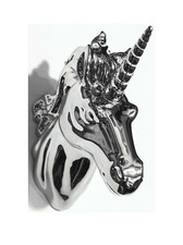Unicorn Head Chrome by