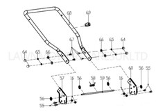 COBRA LAWNMOWER LOWER HANDLE