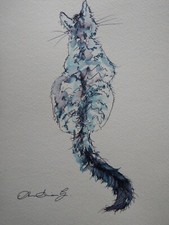 Original hand drawn pen & ink