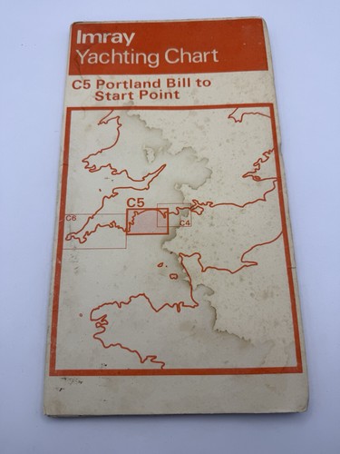 Vintage sailing imray chart - sailing,