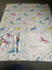 Frugi Cot Bed Unicorns Set In Excellent Condition