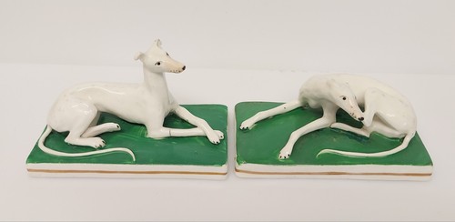 Pair antique staffordshire - of,