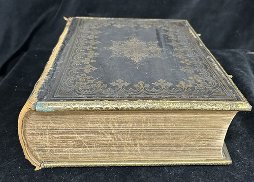 Large antique bible national - antique,