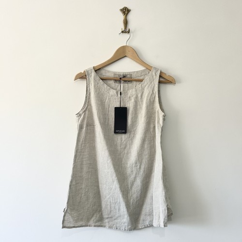 Grizas 100 linen tank top - grizas,