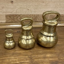 Set Of 3 - Vintage Brass Bell