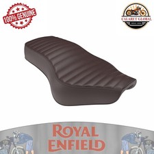 Royal Enfield pleated seat cover seat brown for all new bullet 350 (kxa00124)