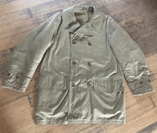 Vintage WW2 40s US Army Mackinaw Jeep Trench Coat Parka M-1940 38 wool lined