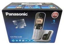 Panasonic KX-TGC220 Cordless Phone with Answering Machine Hands Free Function
