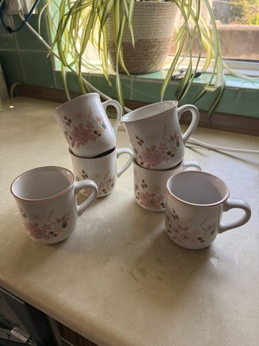Vintage boots hedge rose mugs - hedge,