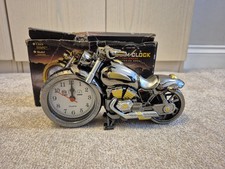 1pc Motorcycle Shape Clock Alarm Clock Desk Clock Table Clock Mens Decor