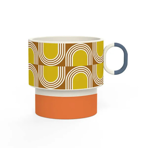 Orla kiely aura - orange, mug