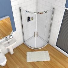 Quadrant Shower Enclosure Walk In Glass Cubicle Door and Tray Plinth 760,800,900