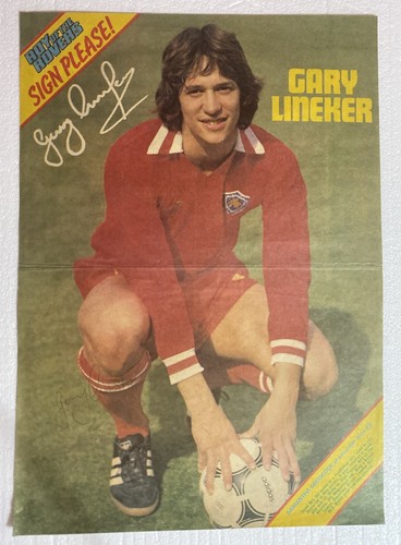Gary lineker signed leicester - signed,