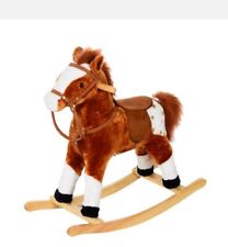 HOMCOM Plush Rocking Horse