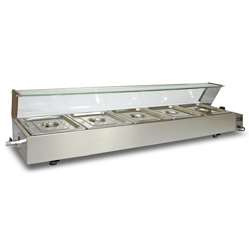 Electric bain marie 2 pan - 5x, 1/2