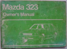 Mazda 323 1100 1300 1500 1980 original Owners Manual (Handbook)
