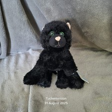 Webkinz Ganz Black Cat HM135 Plush - No Code - Fantastic Condition with Tag