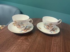 Commemorative tea cups and saucers for the wedding of Prince Charles and diana