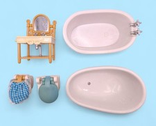Vintage Sylvanian Families Bathroom Furniture - Choose One - Bath, Toilet, Sink