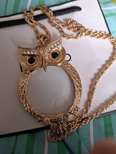 Kim owl necklace with - kim,