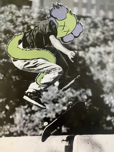 Rare kaws skate - poster, 1998