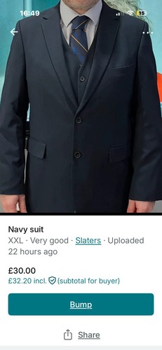 Navy slaters piece - navy,