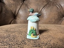 Sterling Classic England Bone China Duck Mallard Thimble