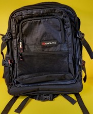 Monolith Black Laptop/ Utility Backpack Multi-Compartment, Heavy Bag
