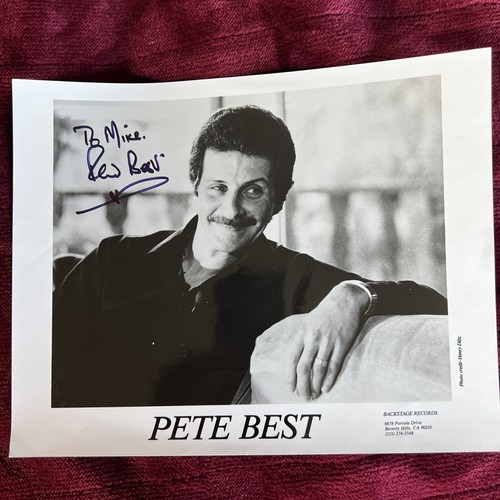 Signed pete best 8x10 - best, 8x10"