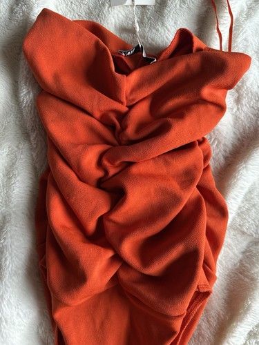Bandeau scrunched orange - scrunched,