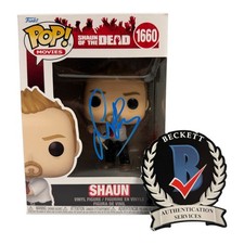 Simon Pegg Signed Autograph Funko Pop 1660 Beckett BAS Shaun Of The Dead