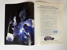 Original Vintage 1986 Mk1 Seat Ibiza Magazine Advert Poster Frame Ready Retro