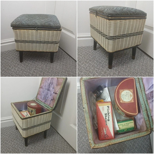 Vintage 1950s 60s sewing box - vintage, 1950s/60s