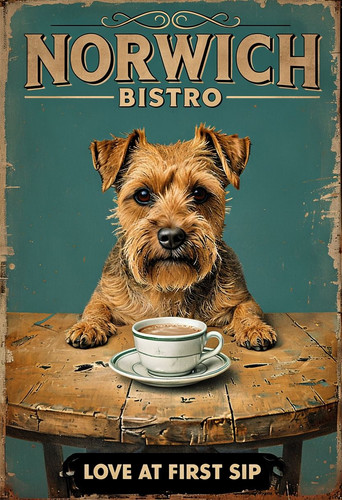 Norwich bistro metal sign - norwich,