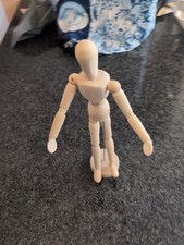 Artist Wooden Model Mannequin Life Drawing Figure Movable Posable Limbs 8”