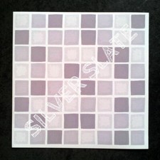 30 Self Adhesive Mosaic TILE TRANSFERS Stickers BATHROOM Kitchen Stick on