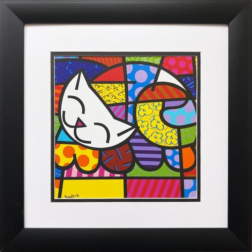 Romero britto happy - romero, cat"